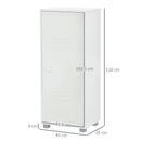 HOMCOM Filing Cabinet with Metal Door 110x45x35cm White