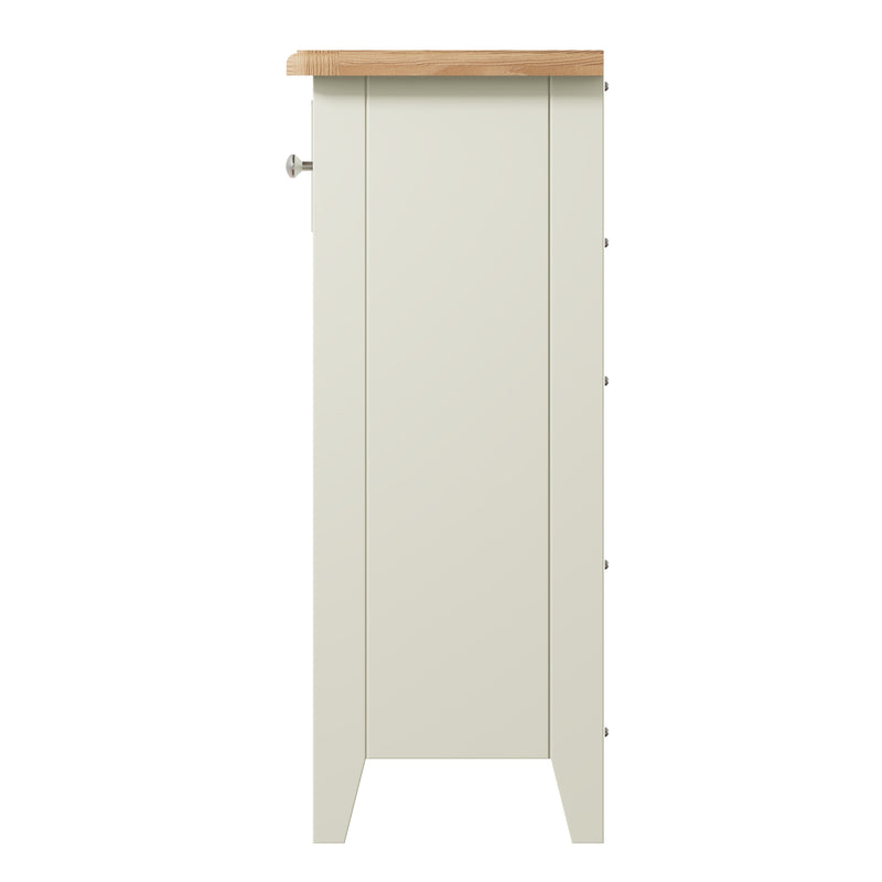 Salisbury Pure White Cabinet 2 Drawer 4 Basket 80 x 30 x 75 cm