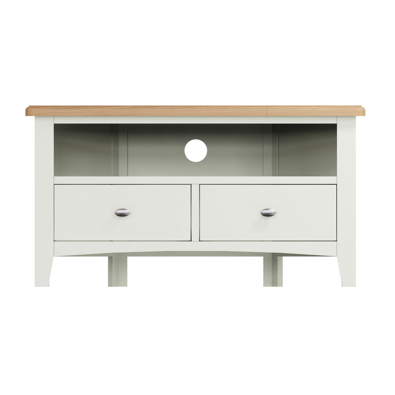 Salisbury Pure White Corner TV Unit 90 x 44 x 48 cm