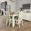Salisbury Pure White Flip-Top Table 85 x 85 x 78 cm