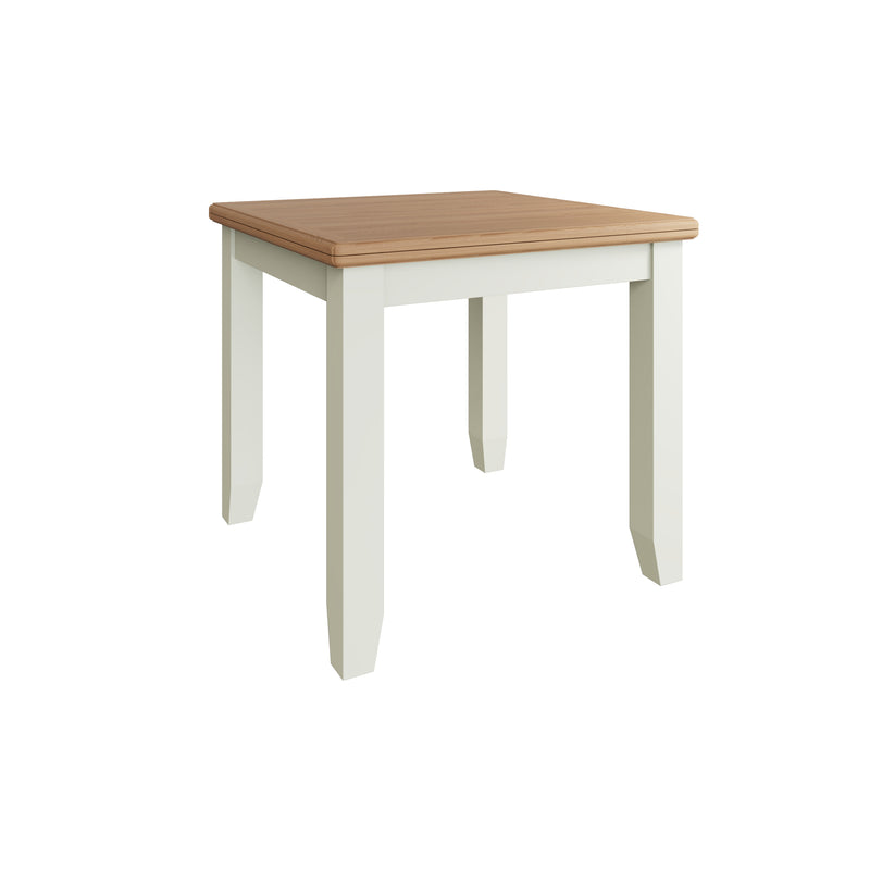 Salisbury Pure White Flip-Top Table 85 x 85 x 78 cm