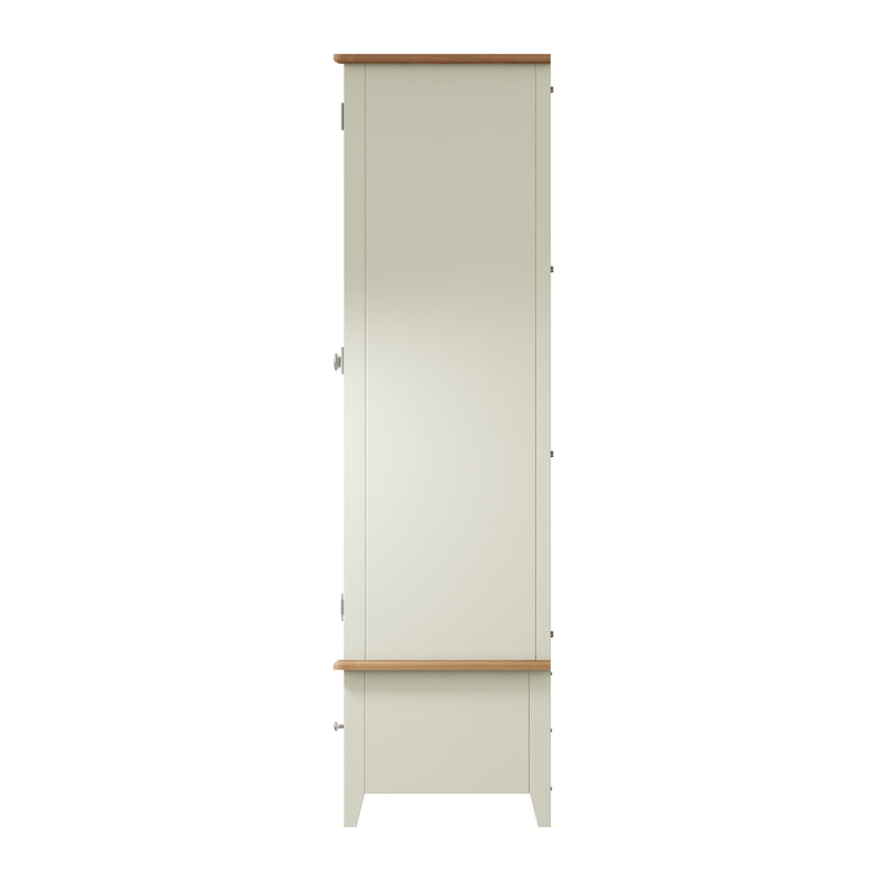 Salisbury Pure White Wardrobe 2 Door with Drawer 90 x 52 x 185 cm