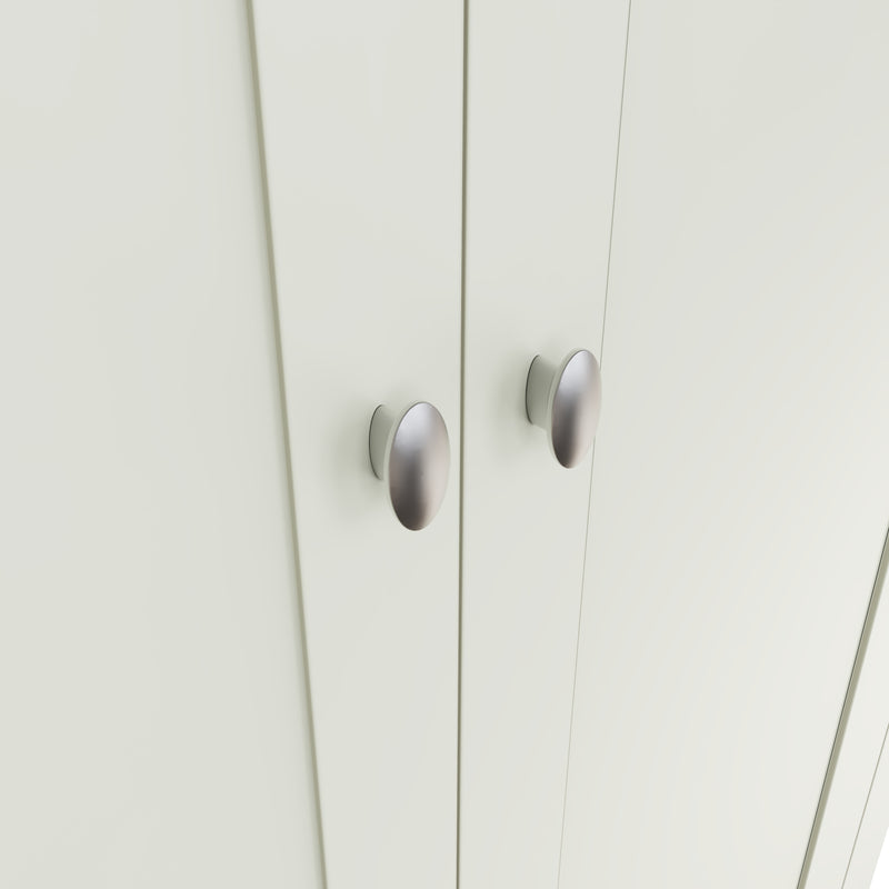 Salisbury Pure White Wardrobe 2 Door with Drawer 90 x 52 x 185 cm