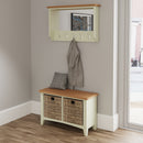Salisbury Pure White Hall Bench 80 x 30 x 50 cm