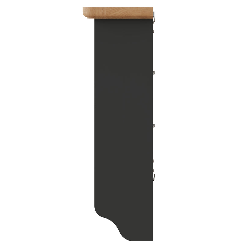 Malmesbury Grey Wall Coat Rack with Mirror 80 x 15 x 50 cm