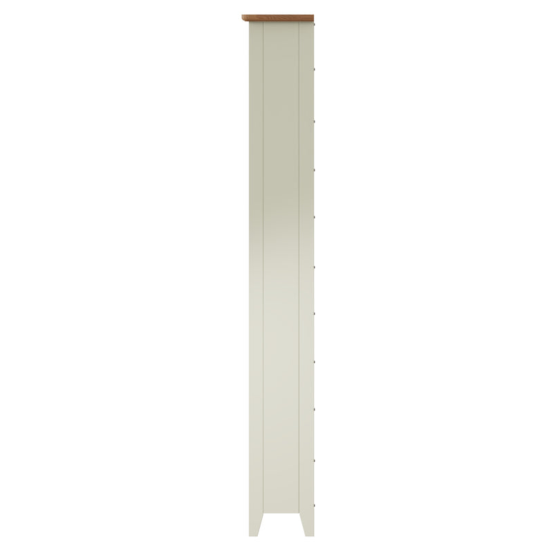 Salisbury Pure White Bookcase Large 60 x 25 x 180 cm