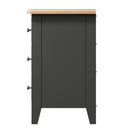 Malmesbury Grey Bedside Table with 2 Drawers 35 x 32 x 58 cm