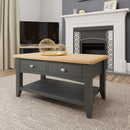 Malmesbury Grey Coffee Table Large 90 x 50 x 45 cm