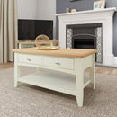 Salisbury Pure White Coffee Table Large 90 x 50 x 45 cm
