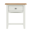 Salisbury Pure White Lamp Table 1 Drawer 40 x 36 x 47 cm