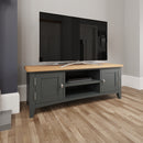 Malmesbury Grey TV Unit Large 120 x 38 x 45 cm