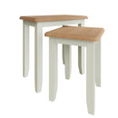 Salisbury Pure White Nest of 2 Tables 50 x 32 x 50 cm