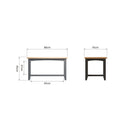 Malmesbury Grey Coffee Table Small 80 x 45 x 45 cm