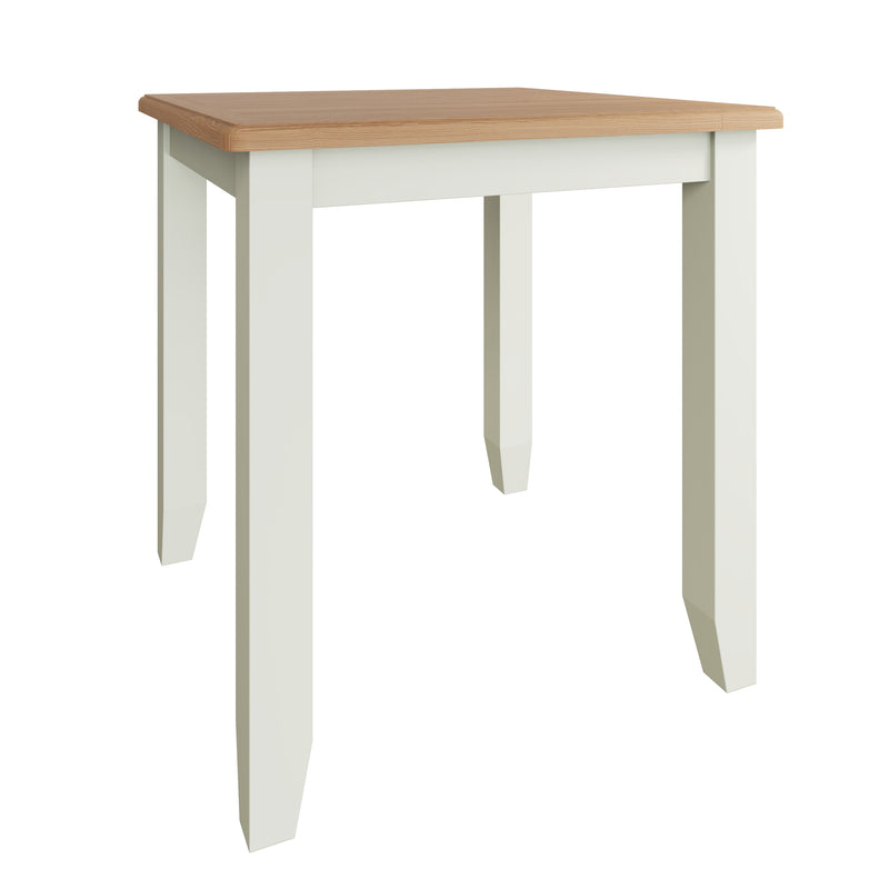 Salisbury Pure White Fixed Top Table 75 x 75 x 78 cm