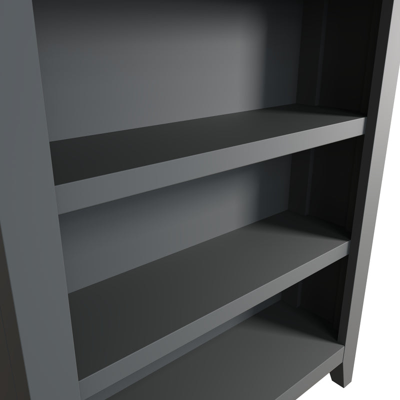 Malmesbury Grey Bookcase Small Wide 70 x 22 x 82 cm