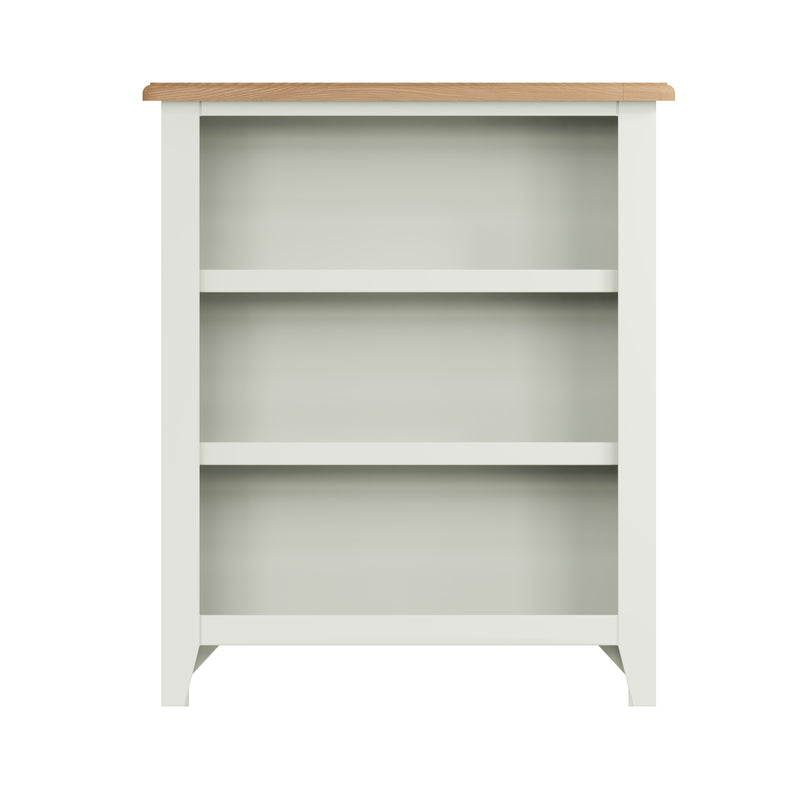 Salisbury Pure White Bookcase Small Wide 70 x 22 x 82 cm