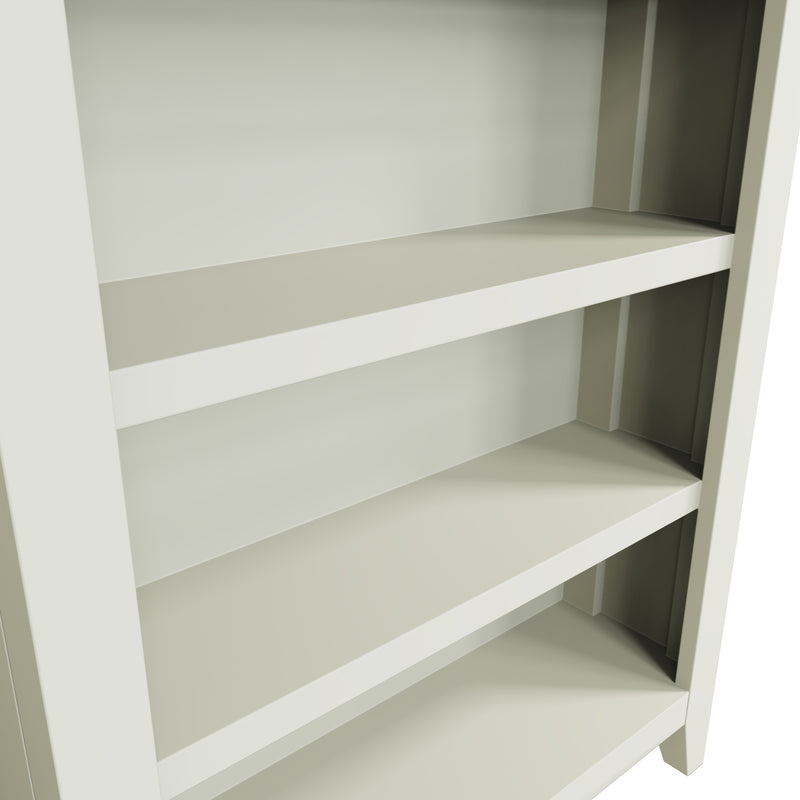 Salisbury Pure White Bookcase Small Wide 70 x 22 x 82 cm