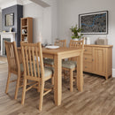 Shrewsbury Light Oak Extending Table 1.2m-1.6m 120/160 x 75 x 78 cm