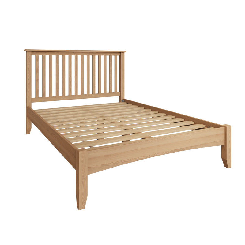 Shrewsbury Light Oak Bed 4'6" Double 150 x 204 x 110 cm