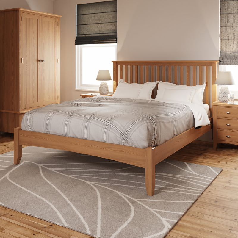Shrewsbury Light Oak Bed 5' King 166 x 214 x 110 cm