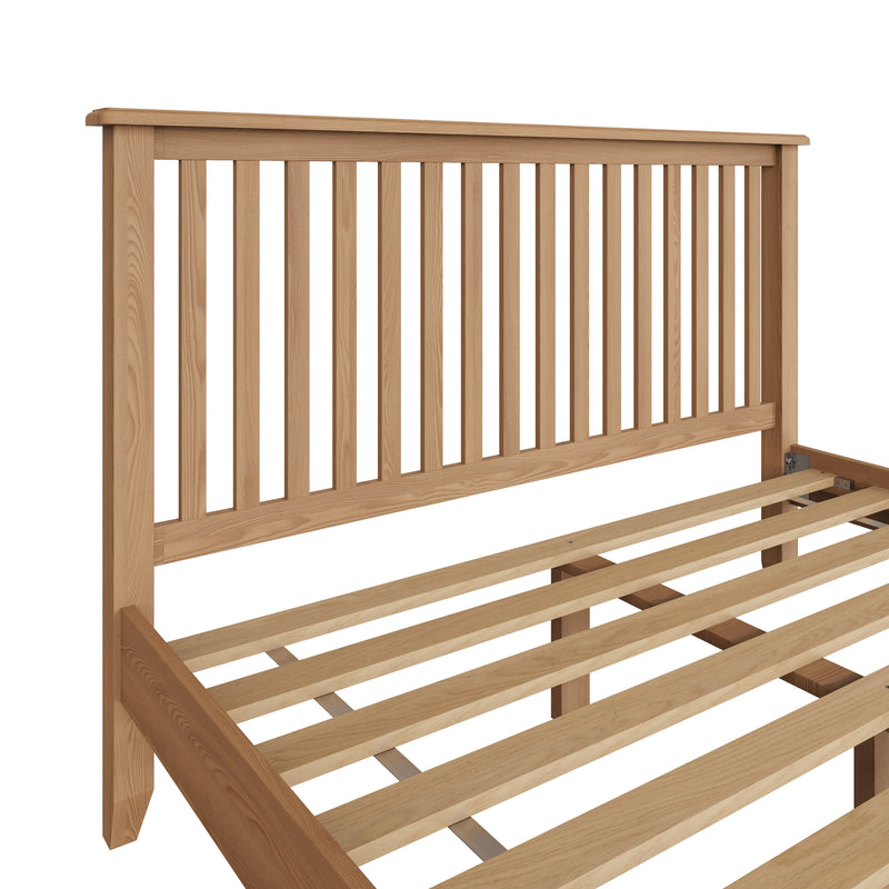 Shrewsbury Light Oak Bed 5' King 166 x 214 x 110 cm