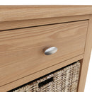 Shrewsbury Light Oak Cabinet 1 Drawer 1 Basket 50 x 30 x 50 cm