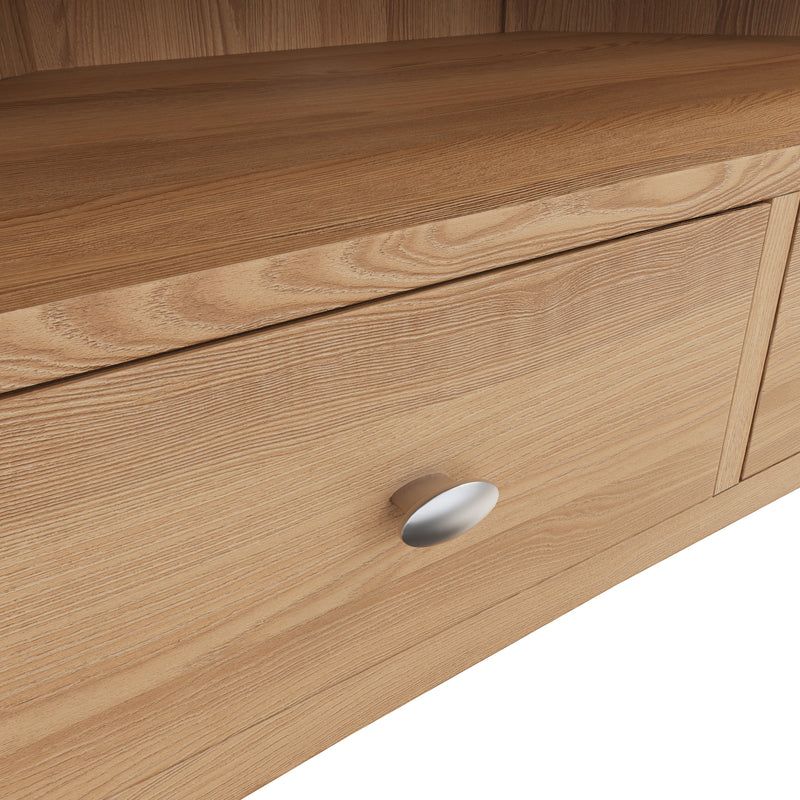 Shrewsbury Light Oak Corner TV Unit 90 x 44 x 48 cm