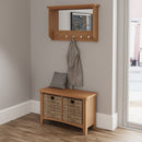 Shrewsbury Light Oak Hall Bench 80 x 30 x 50 cm