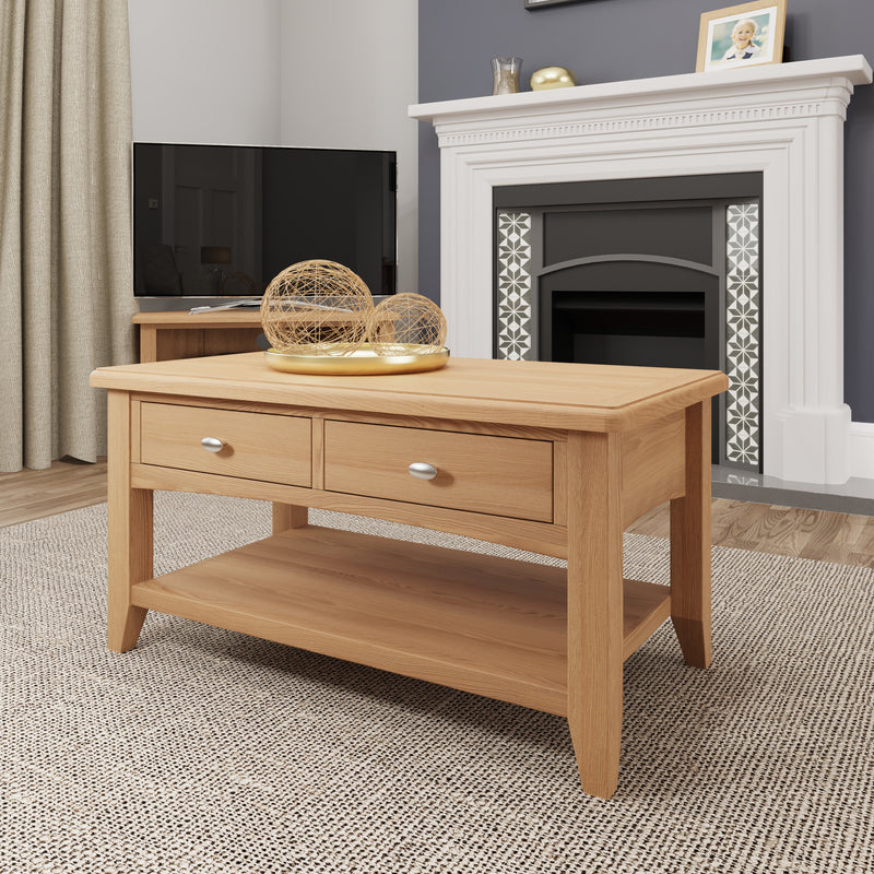 Shrewsbury Light Oak Large Coffee Table 90 x 50 x 45 cm