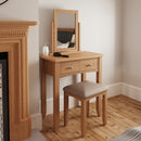 Shrewsbury Light Oak Stool 42 x 35 x 48 cm