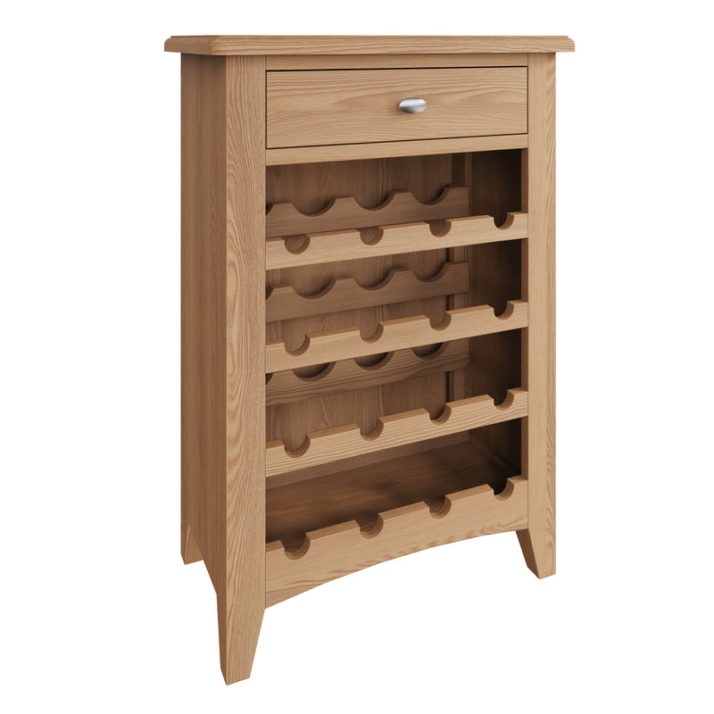 Shrewsbury Light Oak Wine Cabinet 55 x 30 x 80 cm
