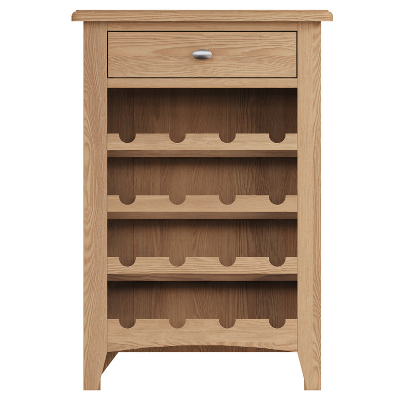 Shrewsbury Light Oak Wine Cabinet 55 x 30 x 80 cm