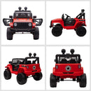 HOMCOM Kids Electric Ride on Car Truck Off Road 12v - Red