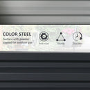 Outsunny Set of 2 Raised Garden Bed Galvanised Planter Box Easy Setup Grey