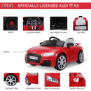 HOMCOM Kids Electric Ride On Car Audi TT RS - Red