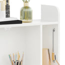 HOMCOM Wall Mounted Table w/ Space Saving Storage Compartments for Home Office