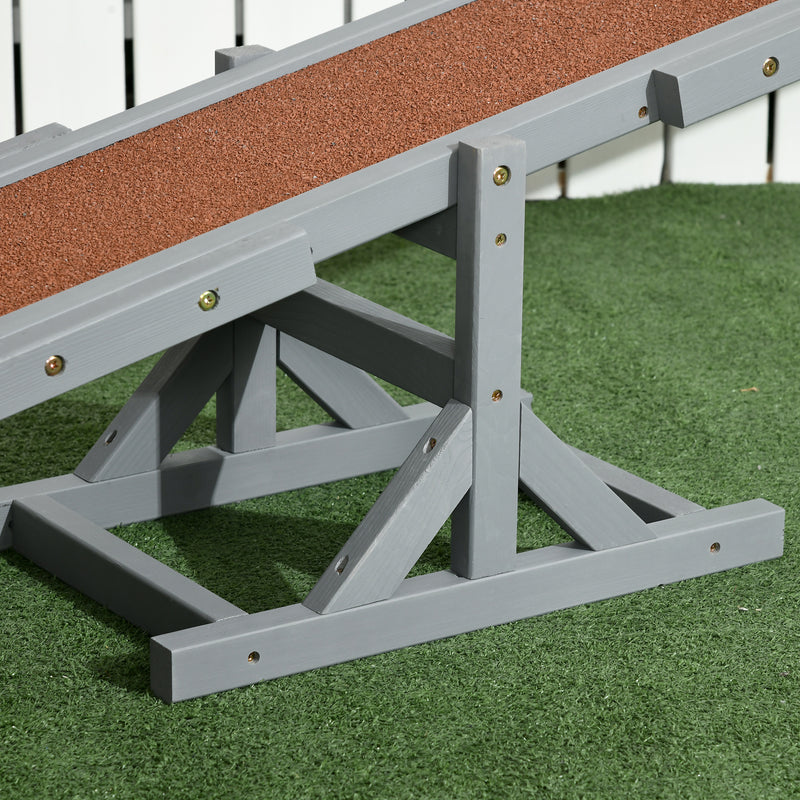 PawHut Wooden Pet Seesaw for Big Dogs with Anti-Slip Surface, 180 x 30 x 30cm