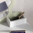 ZONEKIZ Kids Vanity Table Set, Beauty Flower Design, for Ages 3-6 Years - White