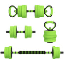 SPORTNOW Weight Dumbbells Set, Barbell, Kettlebell, Push Up Stand, 20kg