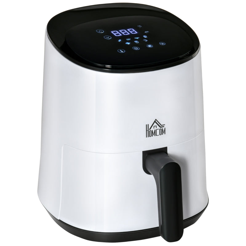 HOMCOM Digital Air Fryer 2.5L White 1300W