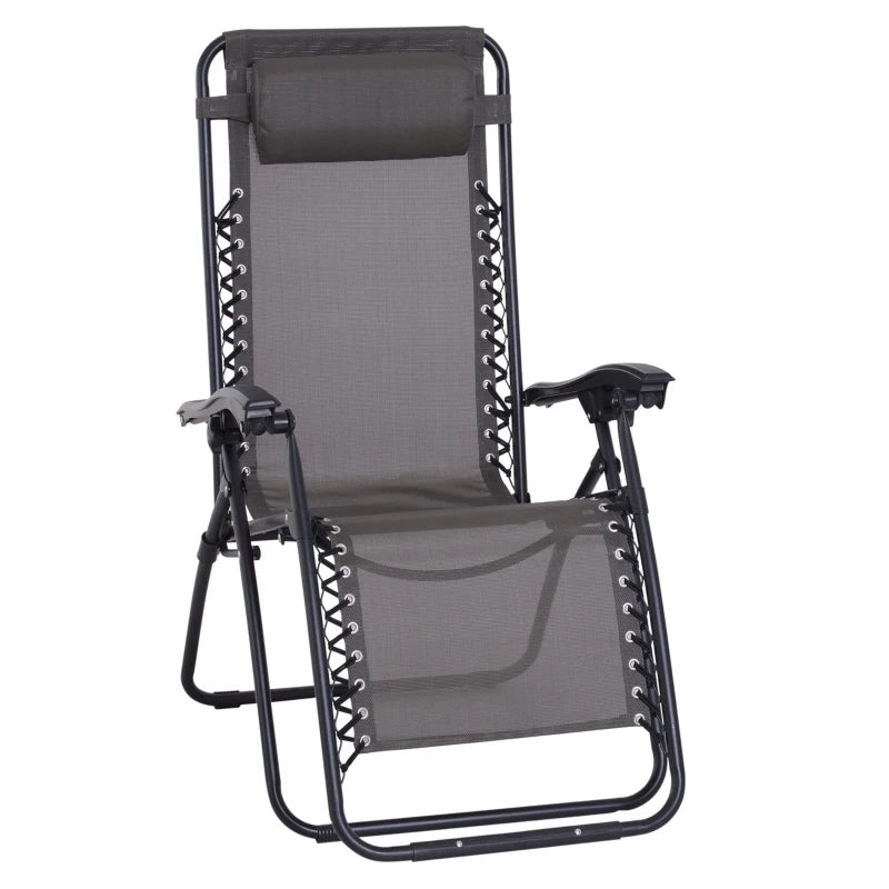 Outsunny Lounge Chair - Grey
