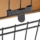 Pawhut Rabbit Hutch Light Yellow & Black for 2-4 Rabbits