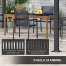 Outsunny 3 x 3(m) Pergola with Retractable Roof and Aluminium Frame, Grey