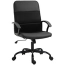 Vinsetto PVC Leather & Mesh Panel Office Chair Swivel Seat w/ Padding Ergonomic