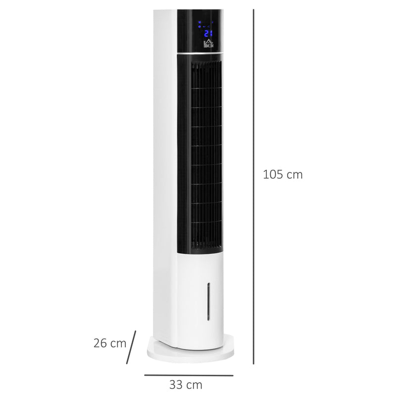 HOMCOM 4-In-1 7000 BTU Air Conditioner Portable AC Unit for Cooling Dehumidifying Ventilating for Room up to 15m², with Remote Controller, 24H Timer, Window Mount Kit, R290, A Energy Efficiency