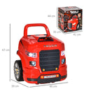 HOMCOM Kids Truck Engine Toy Set - Red