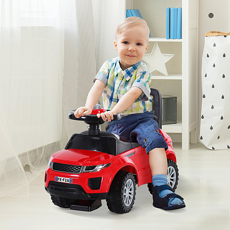 HOMCOM Baby 3 in 1 Rider on Car - Red