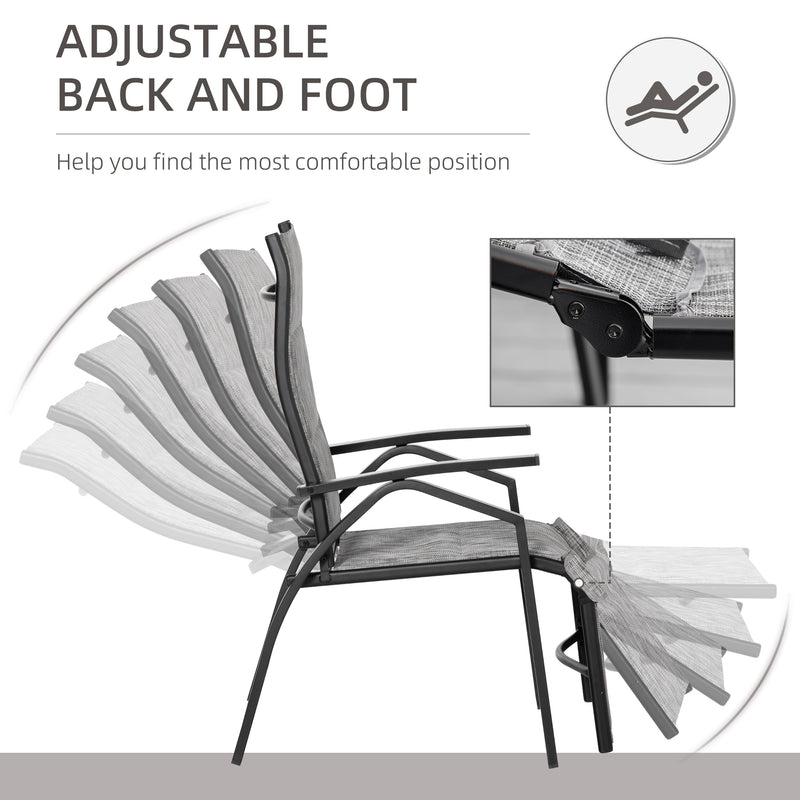 Outsunny-Lounge Chair Set