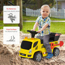 Kids Ride on Car Truck with Tipping Bucket - Yellow