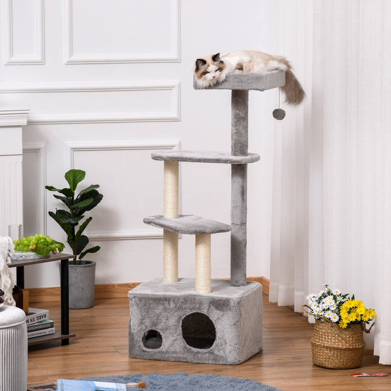 PawHut Cat Tree with Sisal Scratching Post